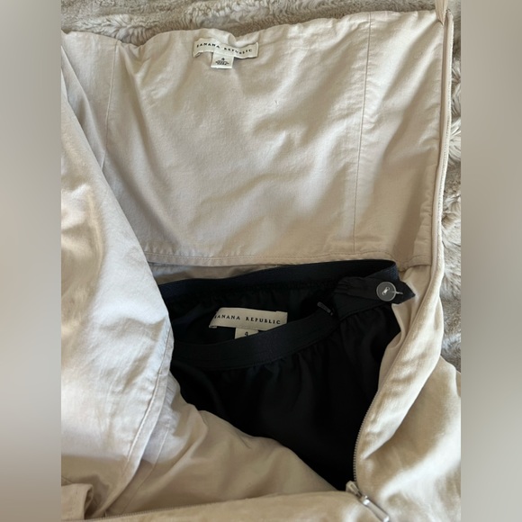 Banana Republic Strapless Crinkled Velvet dress with tulle underskirt, size 4 - Picture 9 of 16